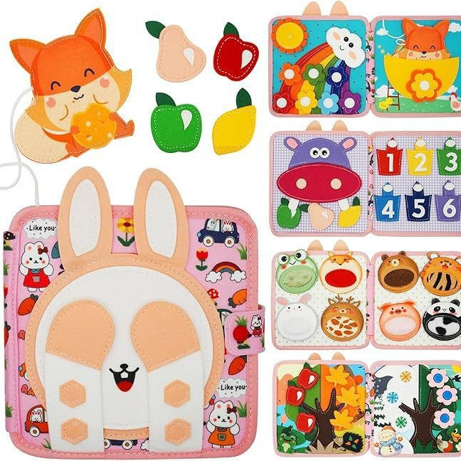 Felt Book Baby Educational Felt Busy Board Early Learning Toy Children's Toy Puzzle Board Felt Learning Board