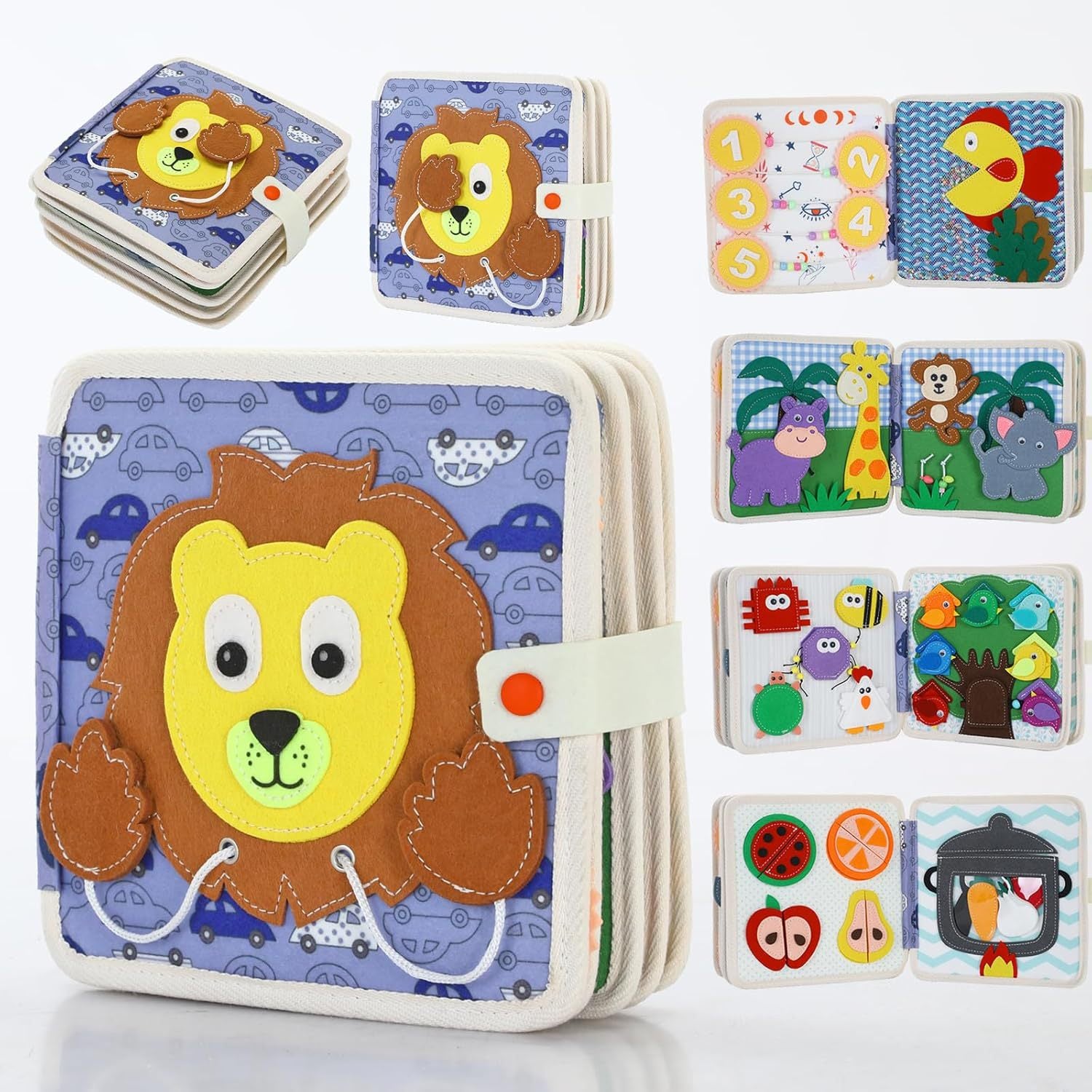 Felt Book Baby Educational Felt Busy Board Early Learning Toy Children's Toy Puzzle Board Felt Learning Board