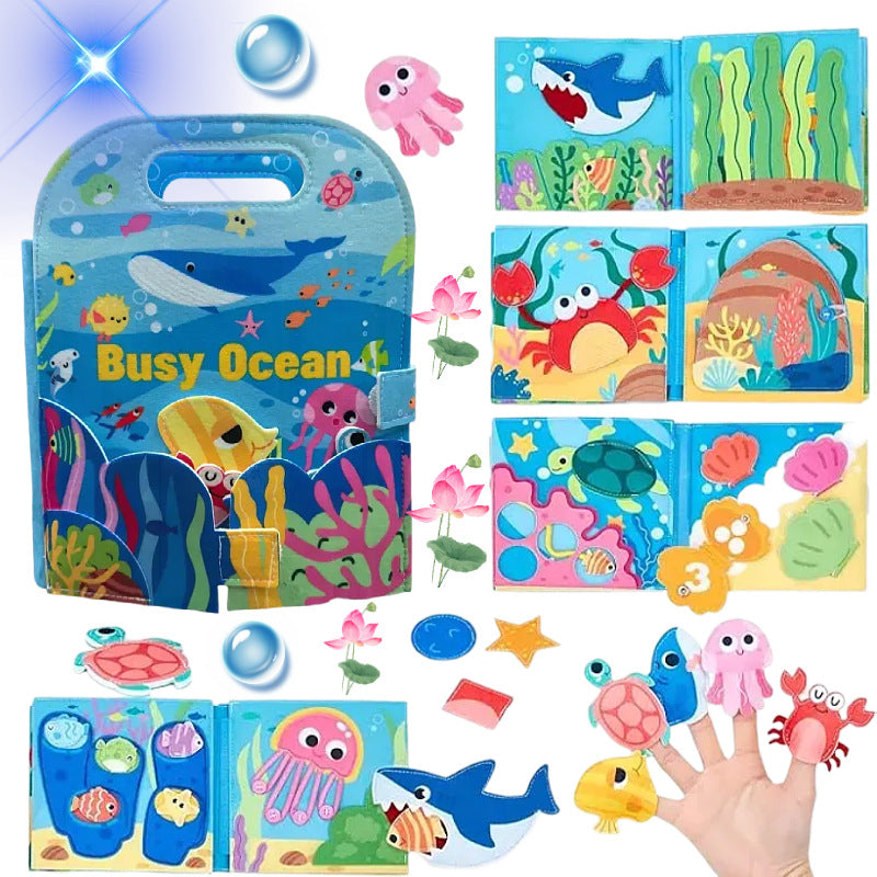 Felt Book Baby Educational Felt Busy Board Early Learning Toy Children's Toy Puzzle Board Felt Learning Board