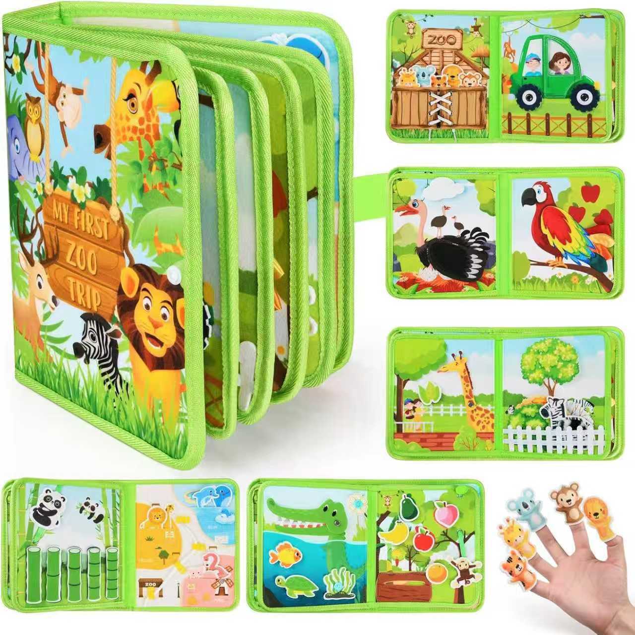 Felt Book Baby Educational Felt Busy Board Early Learning Toy Children's Toy Puzzle Board Felt Learning Board