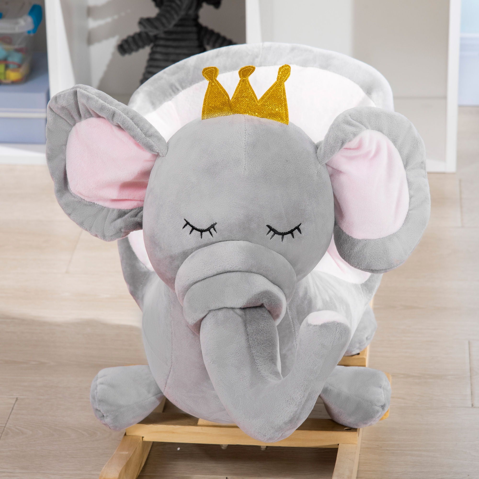 Elephant Rocking Horse with Sound for Toddlers