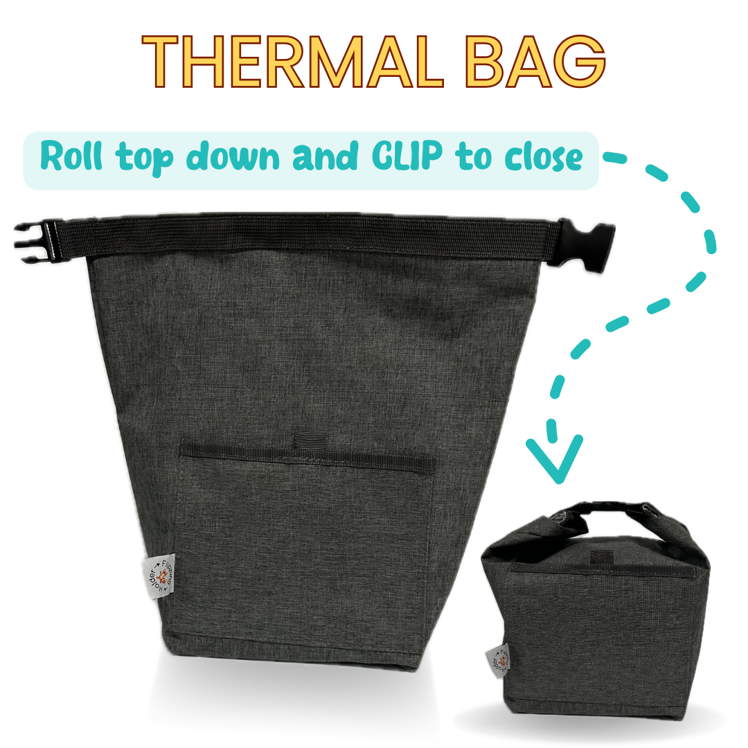 Baby Shower Gift Bundle | Flipping Holder, Reusable Pouches, Thermal Tote & Puree Guide
