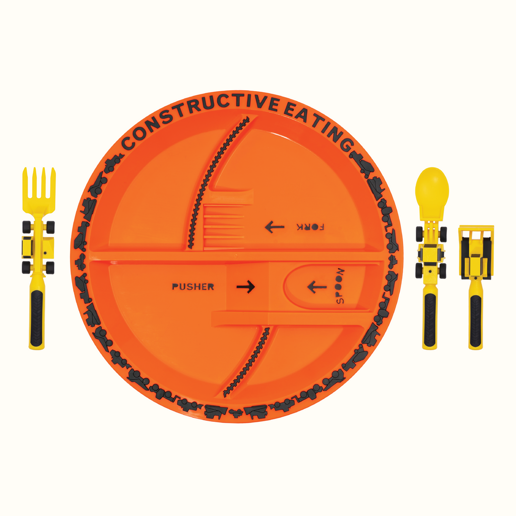 Baby Utensil & Plate Combo | Self-Feeding Set for Fine Motor Skills Development