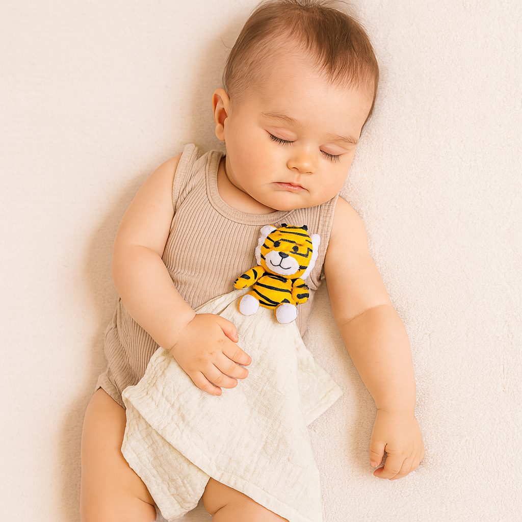 Tiger Lovey Security Blanket for Babies