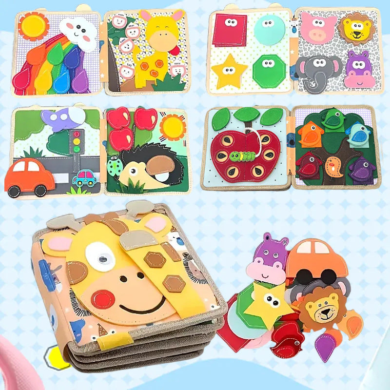 Felt Book Baby Educational Felt Busy Board Early Learning Toy Children's Toy Puzzle Board Felt Learning Board