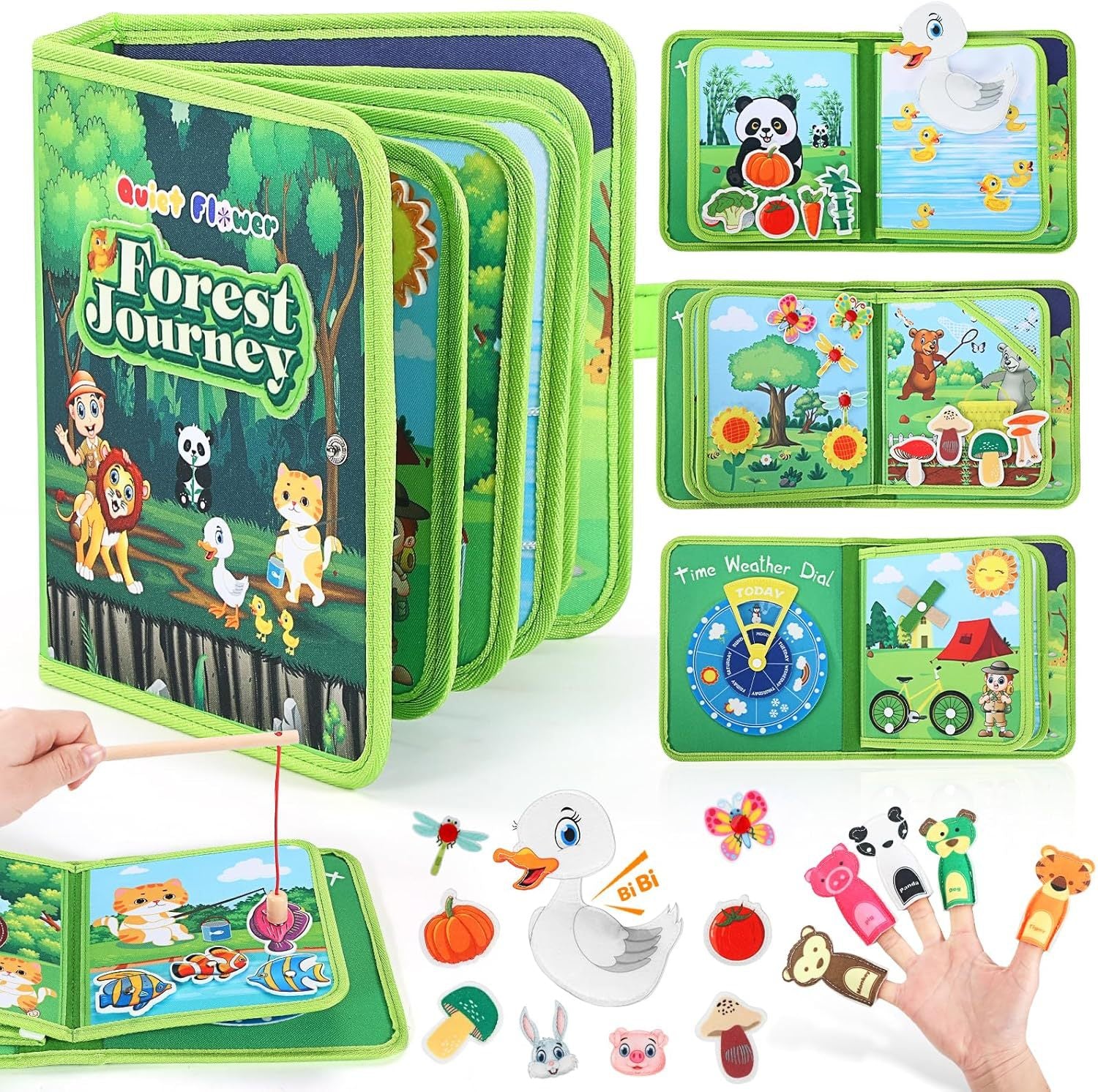 Felt Book Baby Educational Felt Busy Board Early Learning Toy Children's Toy Puzzle Board Felt Learning Board