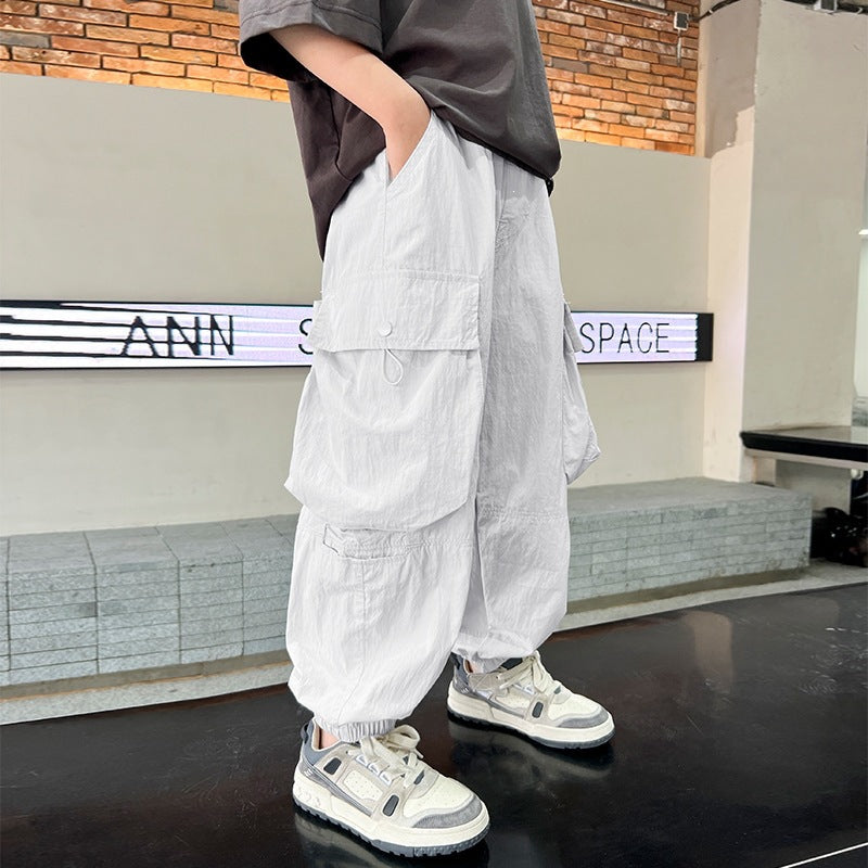 Mosquito-Proof Cargo Pants for Boys