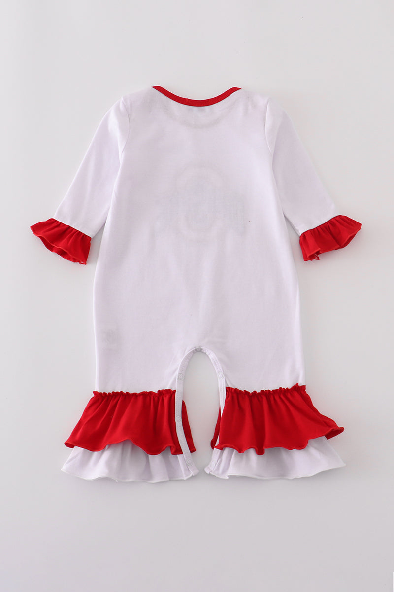 Girls Glitter Ruffle Romper | Sparkly Baby & Toddler Romper for Special Occasions