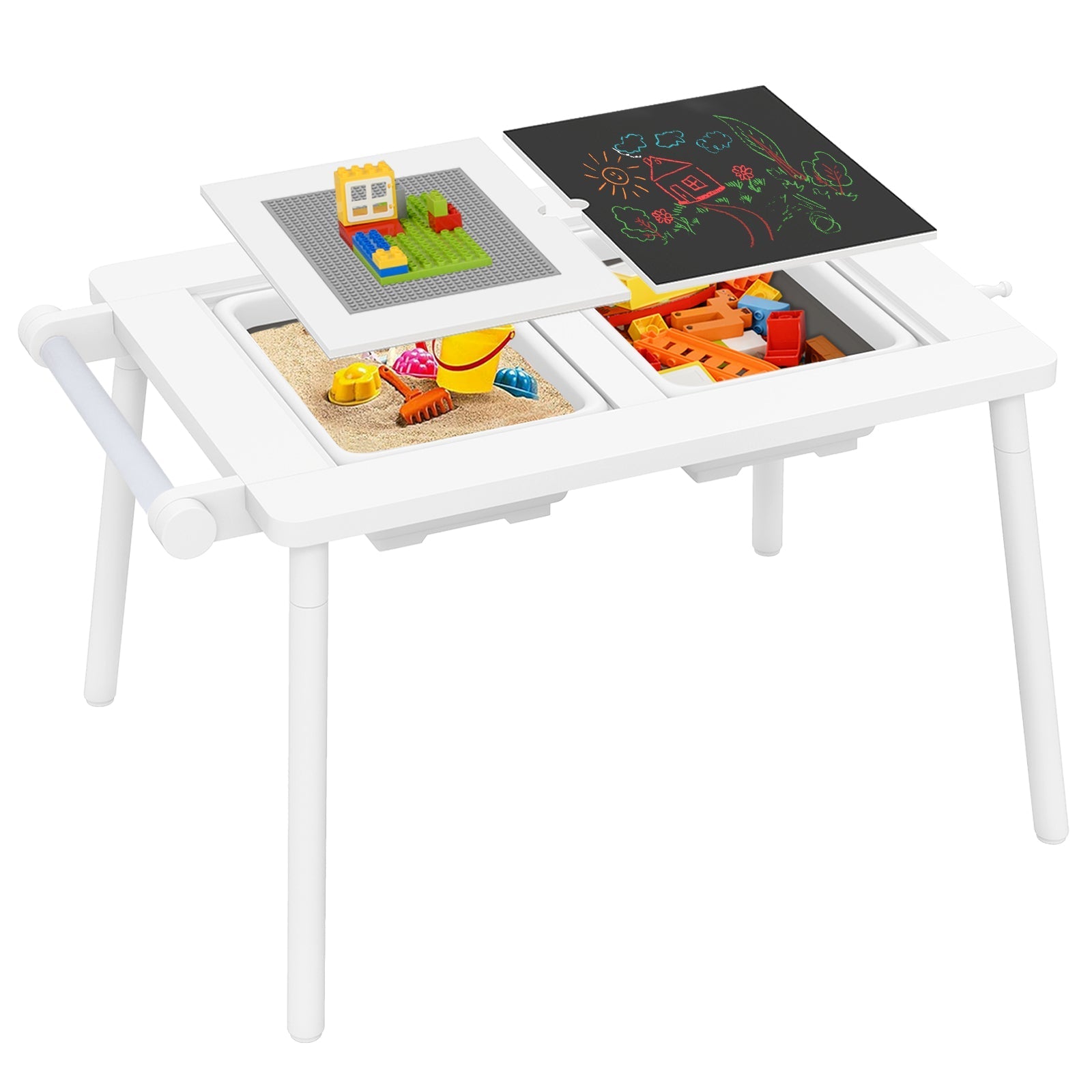 Foldable Sensory Table & Chair Set for Kids 2–8