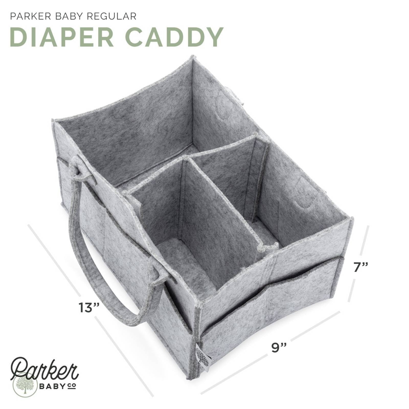 Felt Diaper Caddy Organizer | Portable Nursery Caddy Trusted by 14,000+ Moms