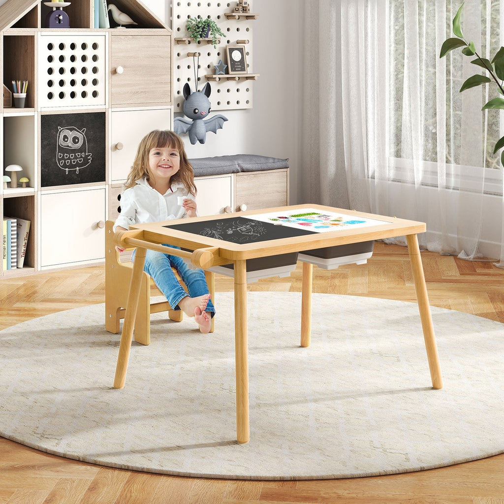 Foldable Sensory Table & Chair Set for Kids 2–8